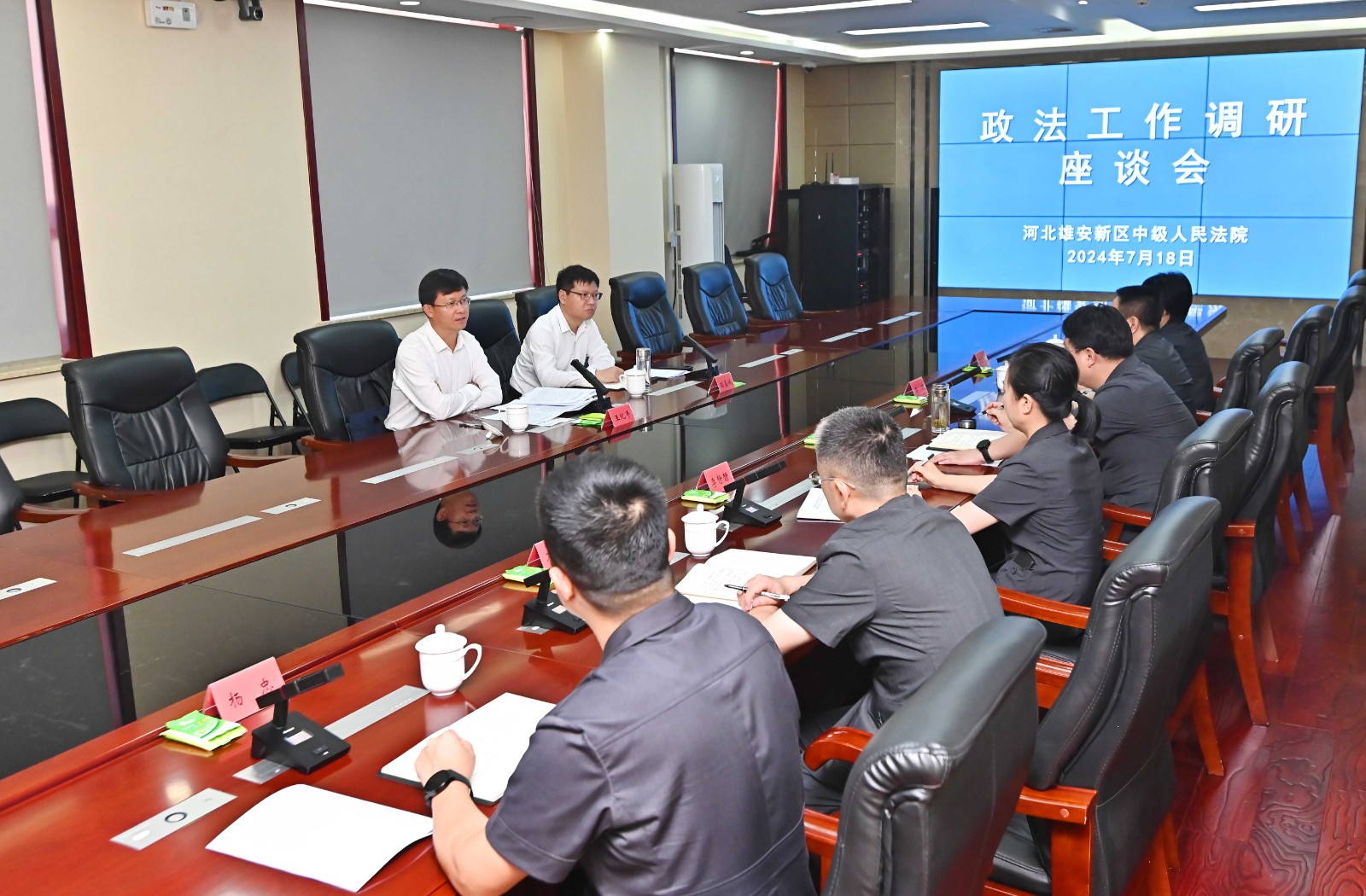 王纪平到雄安中院调研